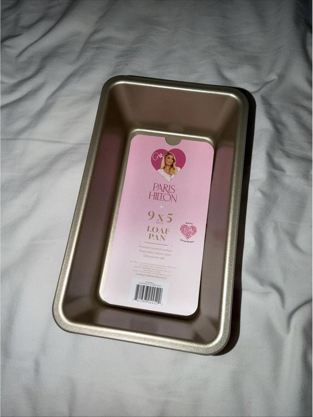 PARIS HILTON 9X5 LOAF PAN PREMIUM NONSTICK SURFACE PARIS HILTON BABY PINK
